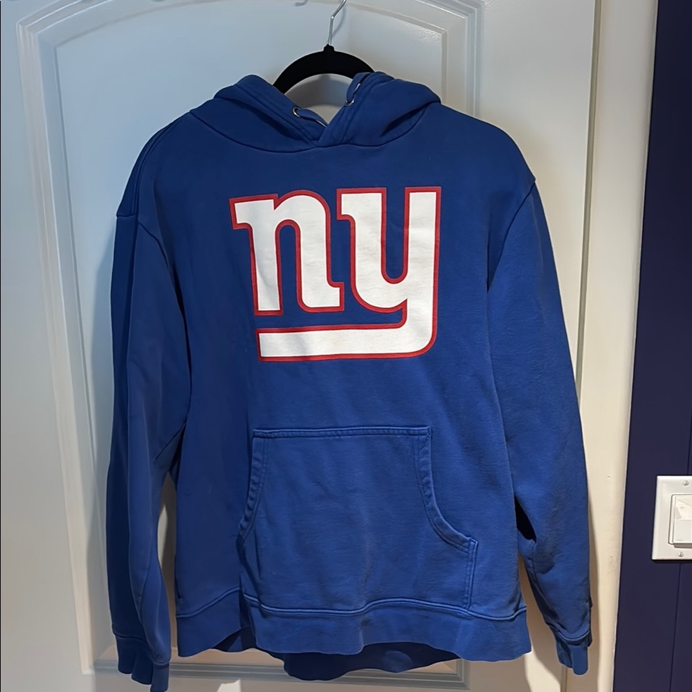 Preloved Blue NY Giants Logo Men's Hoodie